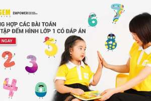 Tổng hợp các bài toán - bài tập đếm hình lớp 1 có đáp án